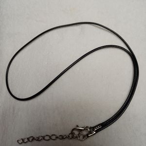 Black soft necklace rope